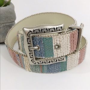 Elite Embroidered Belt with Century Canada Buckle